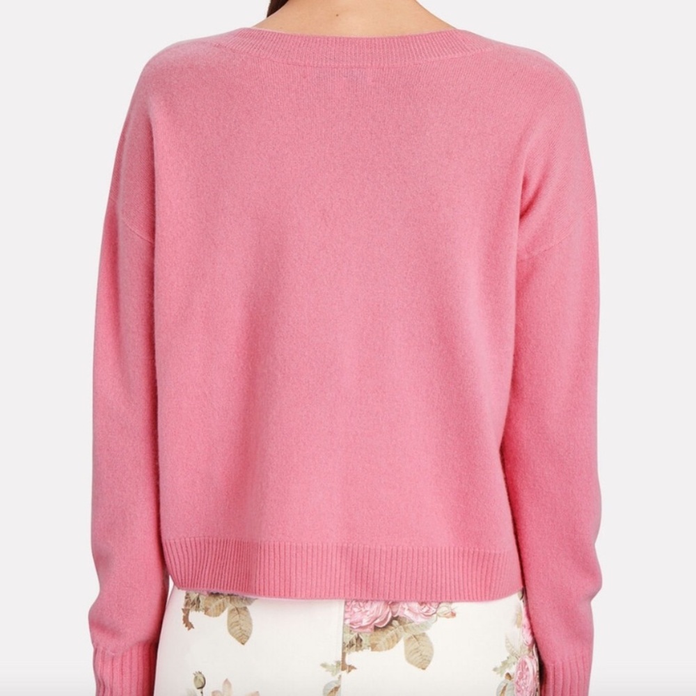 Intermix Roya Cashmere V-neck Button Front Size MP - Picture 8 of 12